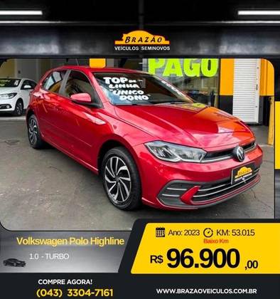 VOLKSWAGEN POLO 1.0 170 TSI HIGHLINE AUTOMÁTICO VOLKSWAGEN POLO 1.0 170 TSI HIGHLINE AUTOMÁTICO